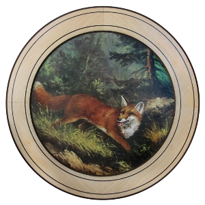 Honorary plaques for special achievements von AKAH Honor disc fox in interchangeable frame 50cm 38632013