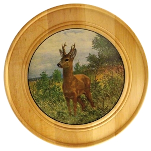Honorary plaques for special achievements von AKAH Honor disk made of solid wood Ø 30 cm 38690001