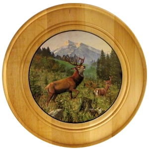 Honor disk made of solid wood Ø 30 cm