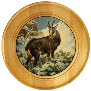 Honorary plaques for special achievements von AKAH Honor disk made of solid wood Ø 30 cm 38690005