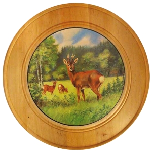 Honorary plaques for special achievements von AKAH Honor disk made of solid wood Ø 60 cm 38693001