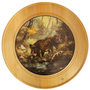 Honorary plaques for special achievements von AKAH Honor disk made of solid wood Ø 60 cm 38693003