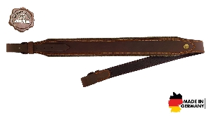 AKAH rifle sling pull-up leather with wool felt
