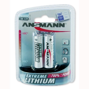 Lights for Territory and Outdoor von AKAH 2x ANSMANN Extreme Lithium Batterie 1,5 V Mignon AA 69046000