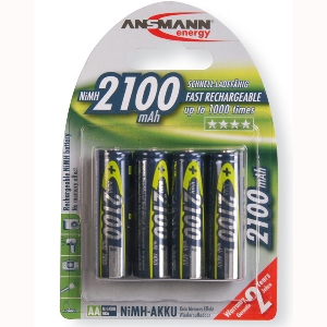 Ansmann Mignon high capacity rechargeable batteries (1.2V)