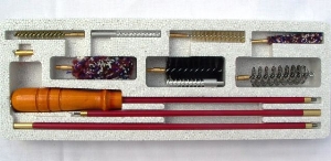 Cleaning set for combined weapons