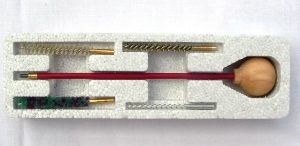 Cleaning case for handguns