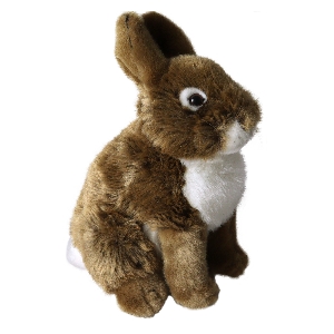 Children's toys for nature lovers von AKAH Plush toy sitting rabbit 78256001