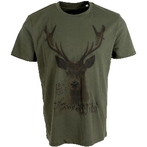 AKAH Shirts and T-shirts for outdoors von AKAH ALMTRACHT T-shirt My heart beats wild, green 83811004