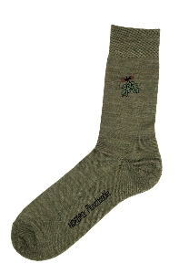 Men's sock oak leaves