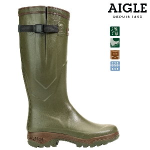 Rubber boots for hunting grounds and outdoor use von AKAH AIGLE PARCOURS® 2 Vario khaki 86545047