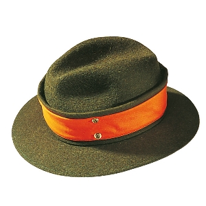 Hunting hat with reversible signal band