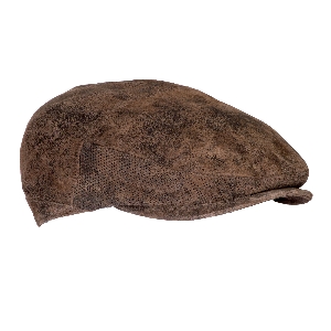 Hats, beanies and caps von AKAH Flat cap men leather 87284055
