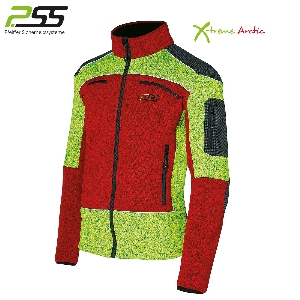 PSS X-treme Arctic fiber cardigan red/yellow