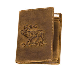 Special gifts for hunters von AKAH Geldbörse Hochformat mit Hirschprägung 78564000