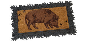 Special gifts for hunters von AKAH Boar doormat with leaf border 78714000