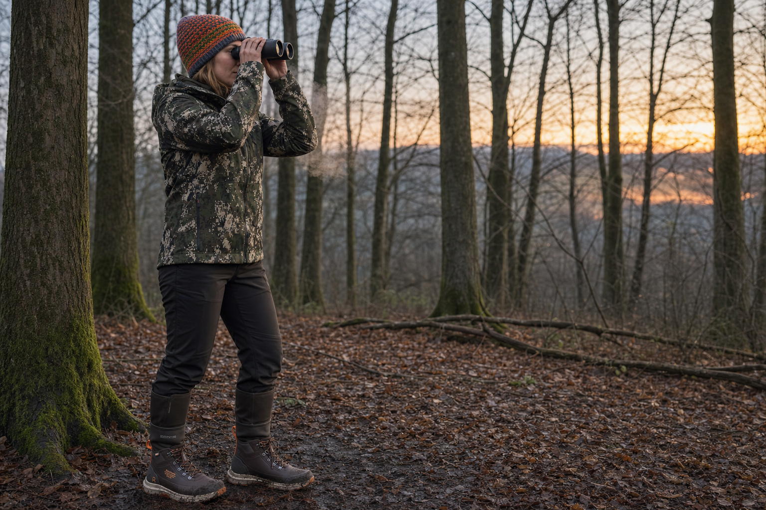 Cold Evening at the Forest Edge